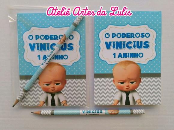 Bloquinho com Lápis O Poderoso Chefinho
