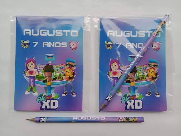 Bloquinho com Lápis PKXD