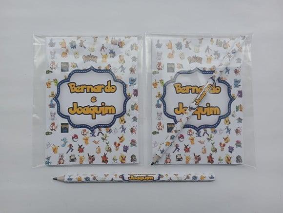Bloquinho com Lápis Pokémon