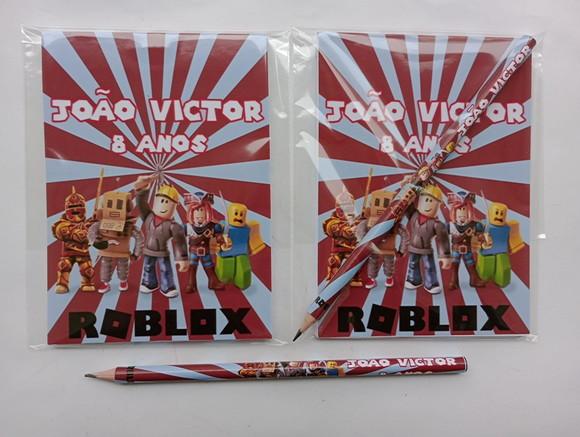 Bloquinho com Lápis Roblox