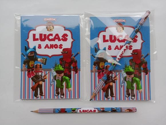 Bloquinho com Lápis Roblox