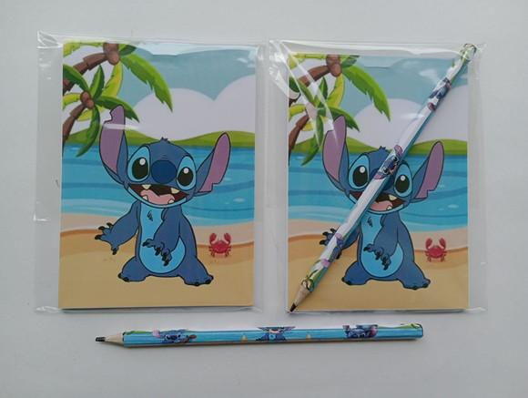 Bloquinho com Lápis Stitch