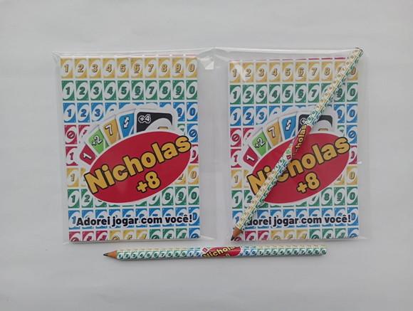 Bloquinho com Lápis Uno