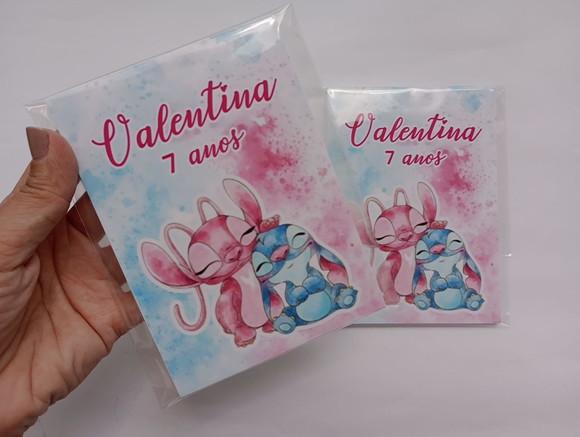 Bloquinho Stitch Aquarela