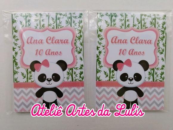 Bloquinho Ursinha Panda Menina