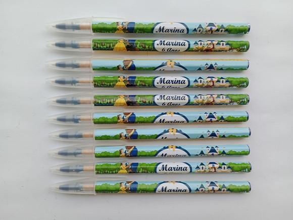 Caneta Personalizada a Bela e a Fera