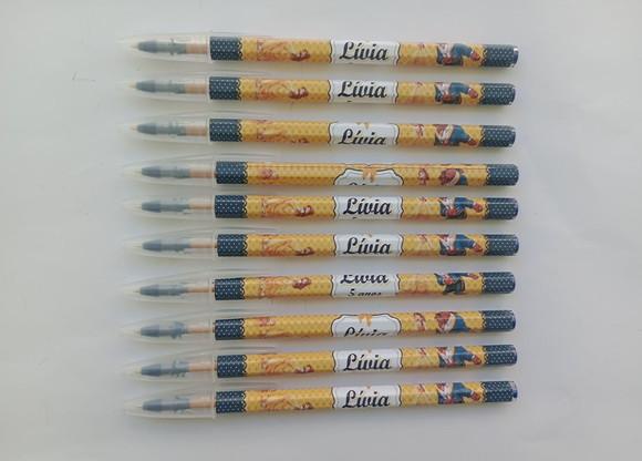 Caneta Personalizada a Bela e a Fera