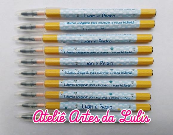 Caneta Personalizada Balão Menino