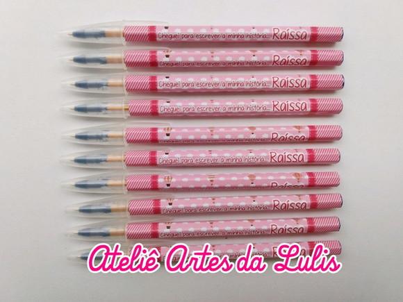 Caneta Personalizada Balão Menina