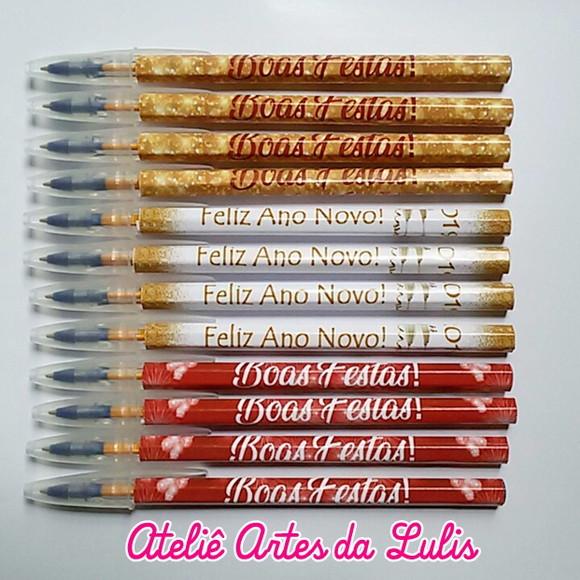 Caneta Personalizada Boas Festas