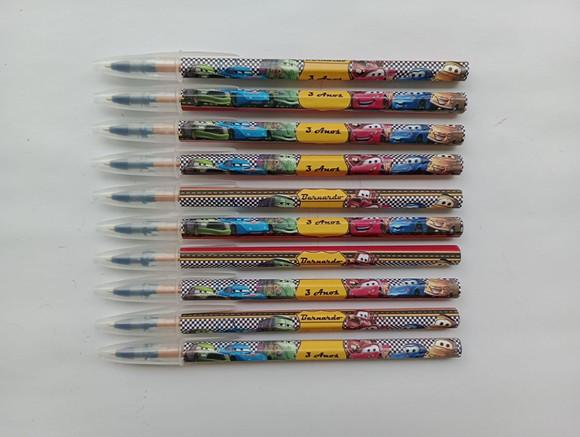 Caneta Personalizada Carros Disney