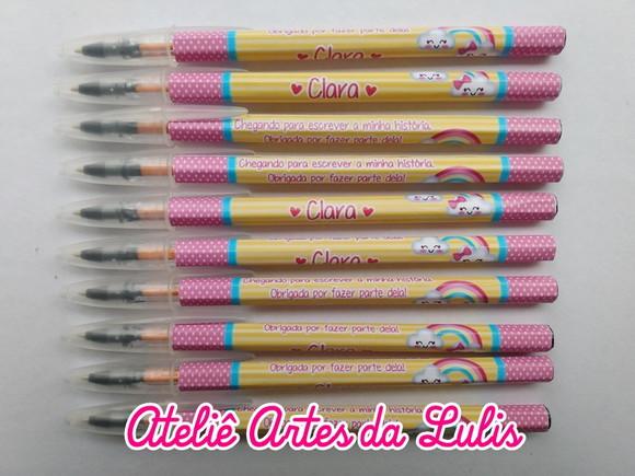Caneta Personalizada Chuva de Amor Menina