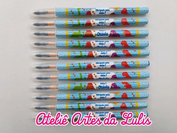 Caneta Personalizada Dinossauro Baby Menino