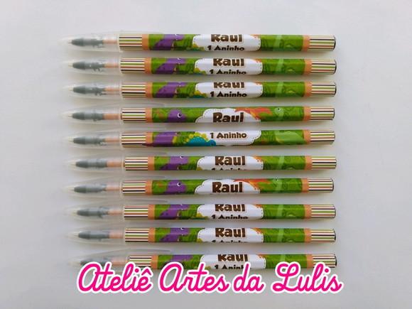 Caneta Personalizada Dinossauro Baby Menino