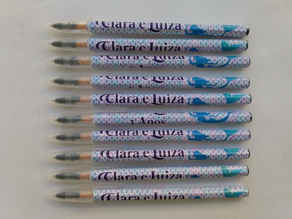 Caneta Personalizada Escama de Sereia