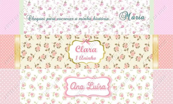 Caneta Personalizada Floral