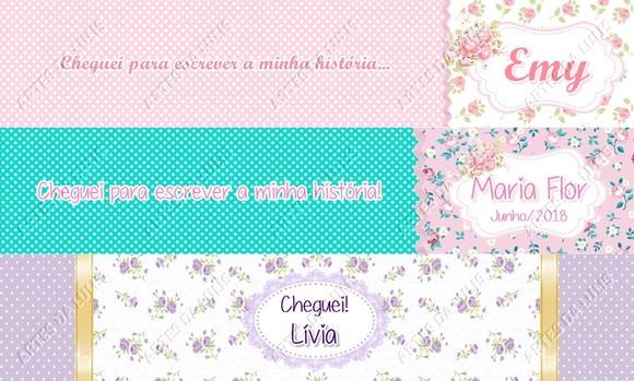 Caneta Personalizada Floral