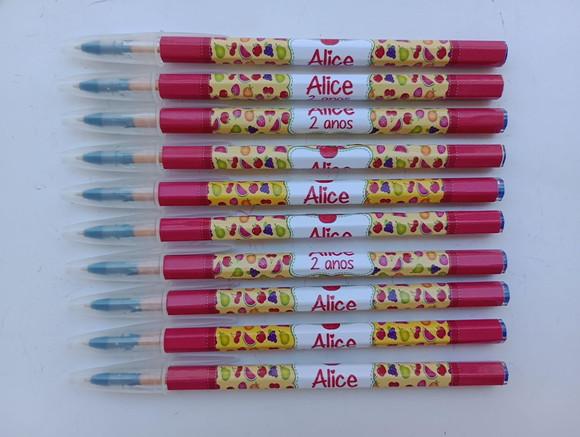 Caneta Personalizada Frutinhas