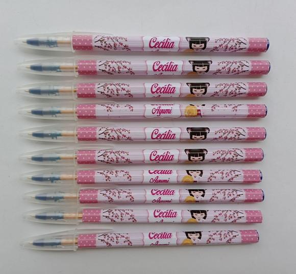 Caneta Personalizada Kokeshi