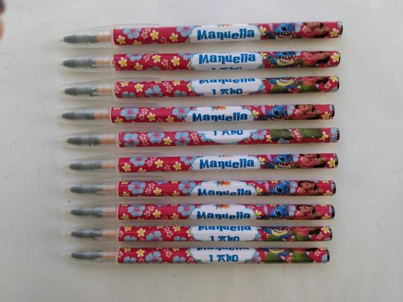 Caneta Personalizada Lilo e Stitch