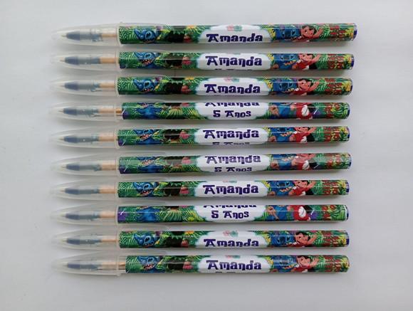 Caneta Personalizada Lilo e Stitch