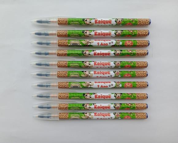 Caneta Personalizada Mickey Safari