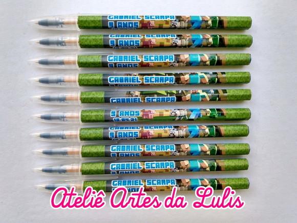 Caneta Personalizada Minecraft
