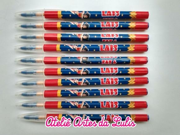 Caneta Personalizada Mulher Maravilha