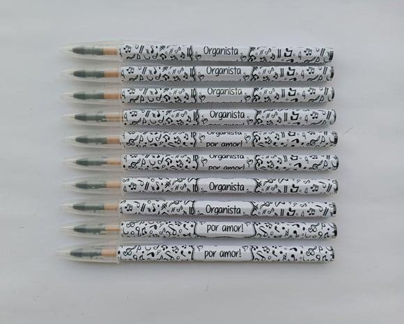 Caneta Personalizada Notas Musicais