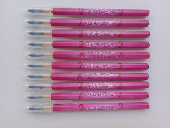 Caneta Personalizada Outubro Rosa