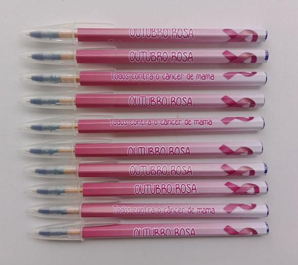 Caneta Personalizada Outubro Rosa