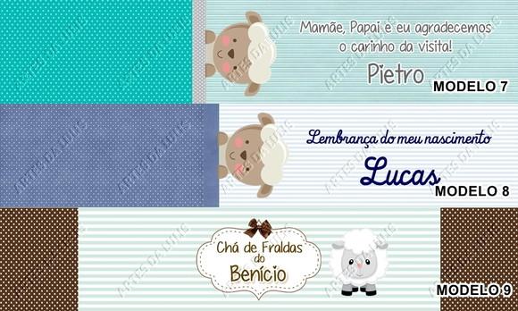 Caneta Personalizada Ovelhinha Menino
