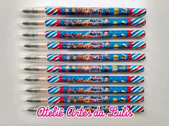Caneta Personalizada Patrulha Canina Menino
