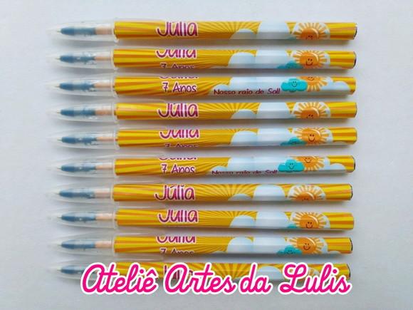 Caneta Personalizada Raio de Sol