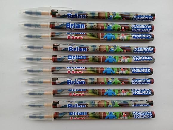 Caneta Personalizada Rainbow Friends