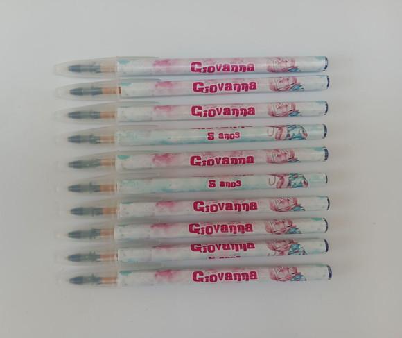 Caneta Personalizada Stitch Aquarela