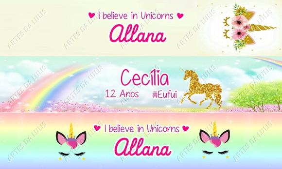 Caneta Personalizada Unicórnio