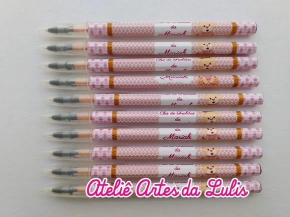 Caneta Personalizada Ursinha Princesa