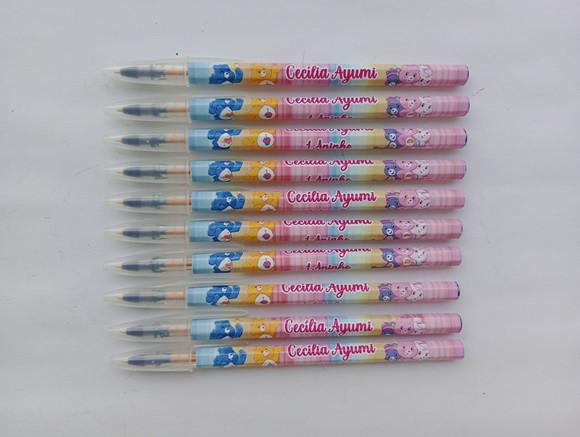 Caneta Personalizada Ursinhos Carinhosos