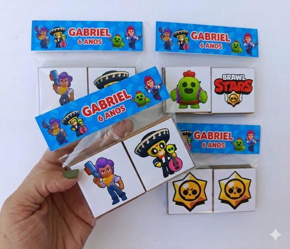 Jogo da Memória em mdf Personalizado Brawl Stars