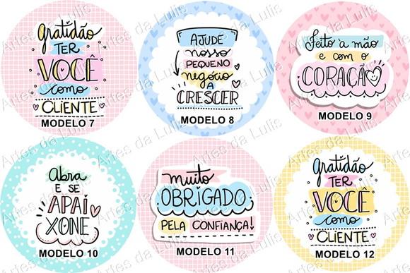 Kit 100 Adesivo para Clientes