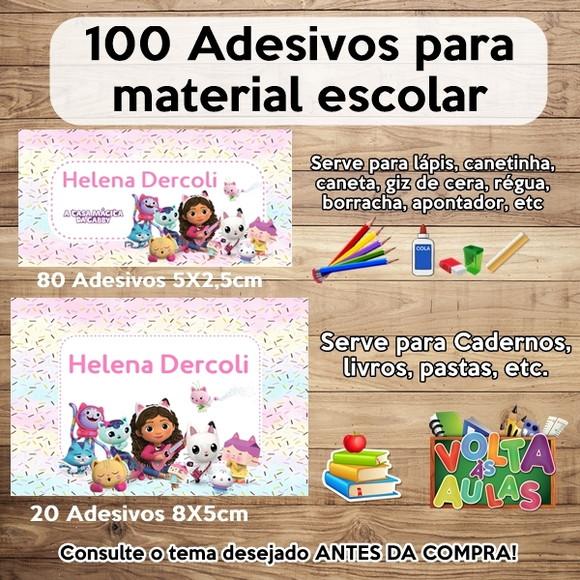 Kit Adesivo Escolar a Casa Mágica da Gabby