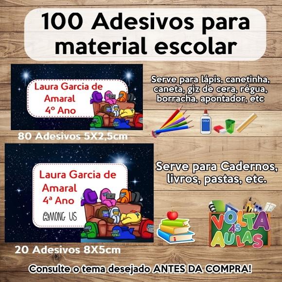 Kit Adesivo Escolar Among Us