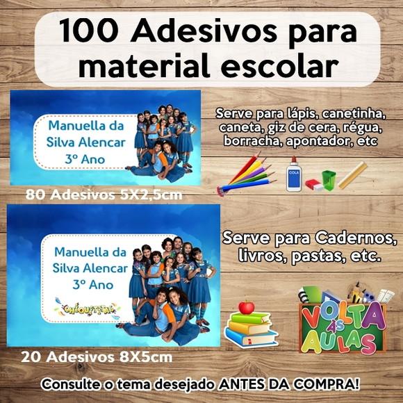 Kit Adesivo Escolar Chiquititas