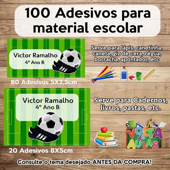 Kit Adesivo Escolar Futebol
