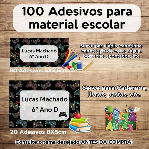 Kit Adesivo Escolar Game