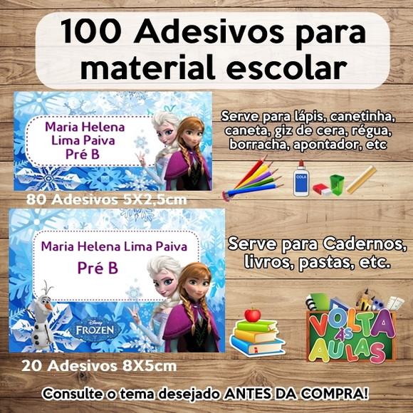 Kit Adesivo Escolar Frozen