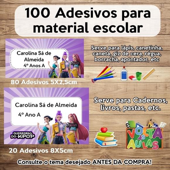 Kit Adesivo Escolar Guerreiras do Kpop