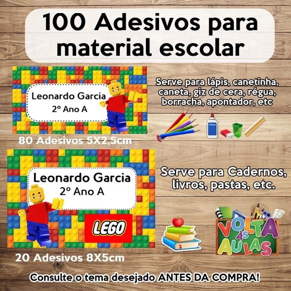 Kit Adesivo Escolar Lego