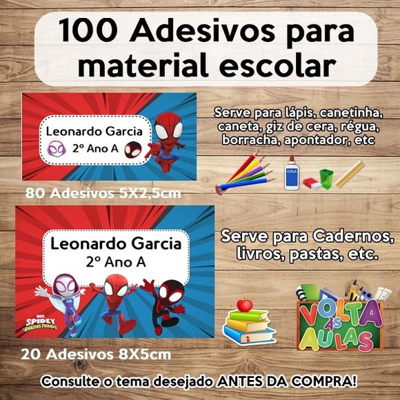 Kit Adesivo Escolar Spidey